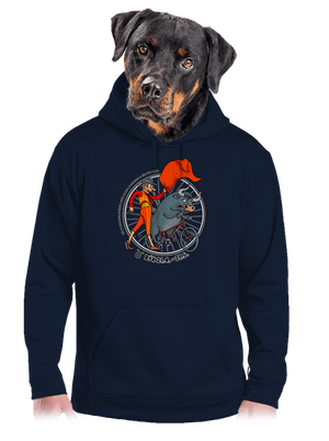 Cyklistický horoskop: Býk pánská mikina klokanka Navy