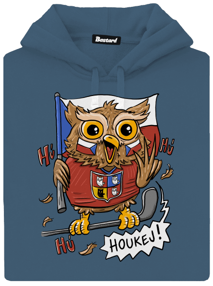 Houkej dámská mikina klokanka Denim