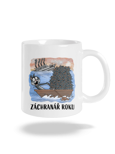 Záchranář roku klasický hrnek White
