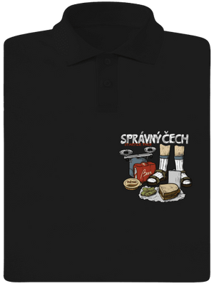Správný Čech pánská polokošile Black