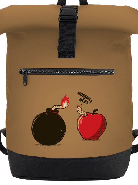 Bombovej účes batoh Caramel