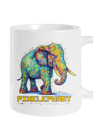 Pixelephant klasický hrnek White