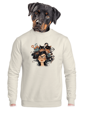 unisex mikina bez kapuce