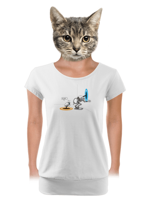 dámské tričko s lemem