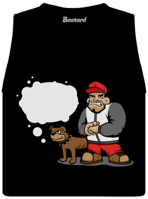 Nekoušu dámské tílko volné Black