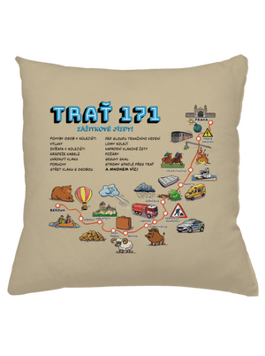 Trať 171 polštář Beige