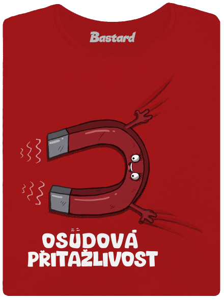 Osudová přitažlivost dámské tričko s lemem Red Mal