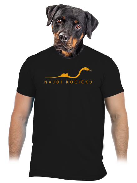 Najdi kočičku pánské tričko Black