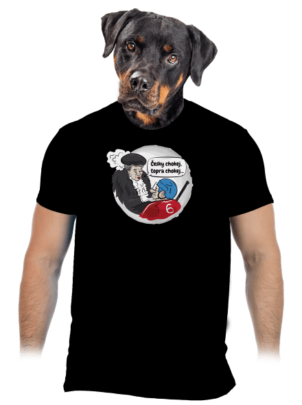 Český hokej pánské tričko Black