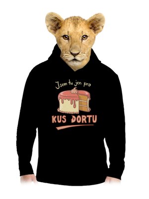 Pro kus dortu dětská mikina klokanka Black