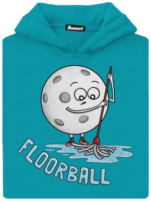 Floorball dětská mikina klokanka Hawaiian Blue