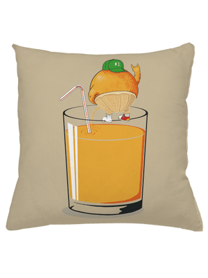 Opilý pomeranč polštář Beige