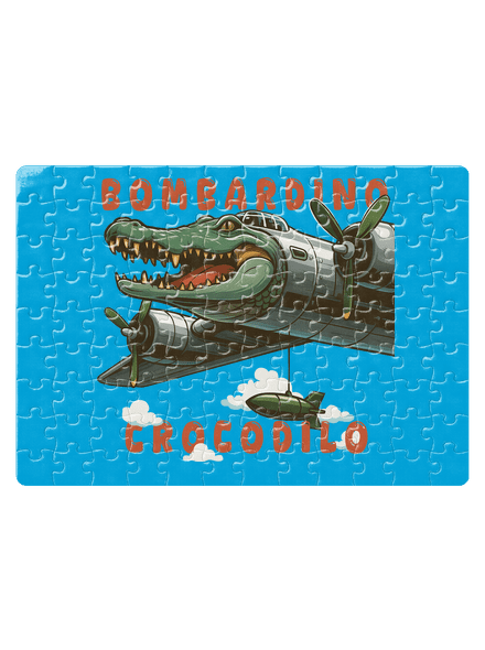 Bombardino Crocodilo – Italian Brainrot puzzle White