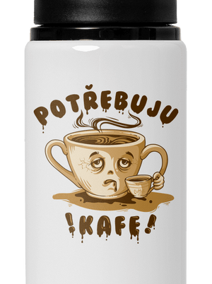 Potřebuju kafe lahev na vodu White