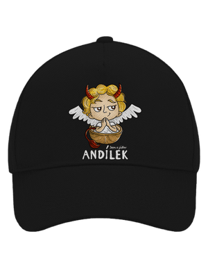 Andílek kšiltovka baseballka Black