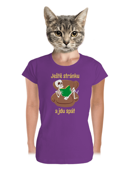 Ještě stránku dámské tričko premium Purple