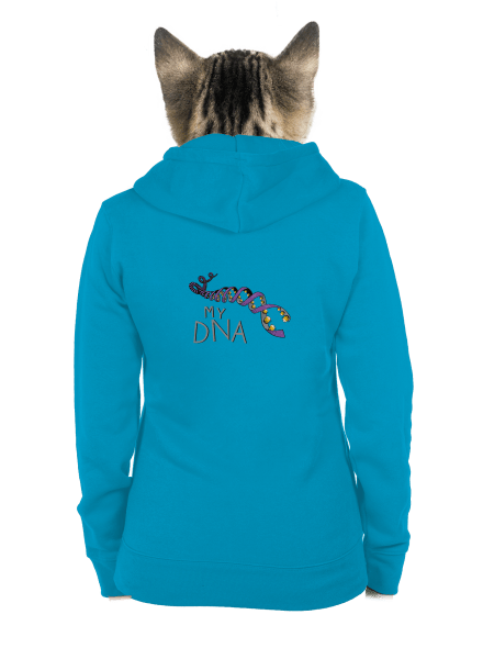 My DNA dámská mikina na zip Blue Atol