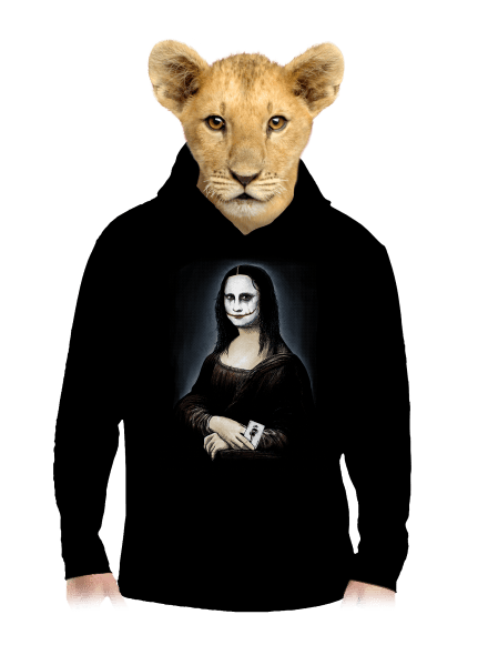 Mona Joker Lisa dětská mikina klokanka Black