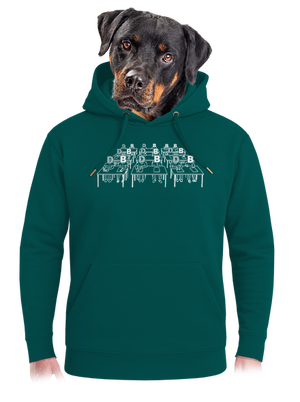 Cimrman: Debil, blbeček unisex mikina premium Emerald Green