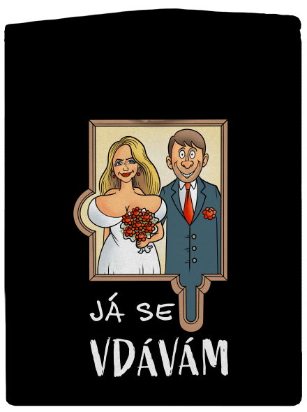 Já se žením/vdávám dámská mikina na zip Black