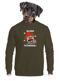 unisex mikina bez kapuce