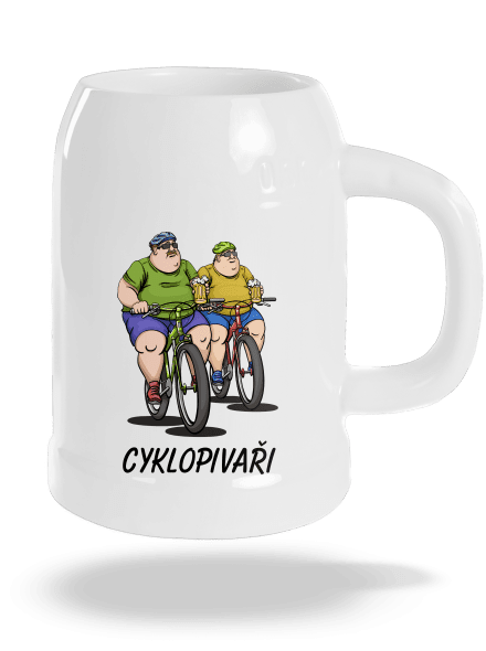 Cyklopivaři půllitr White