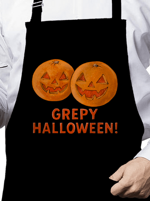 Grepy Halloween zástěra Black