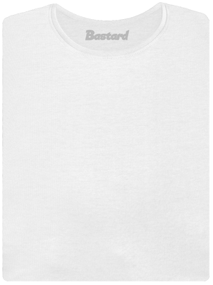 Bez potisku dámské tričko s lemem White