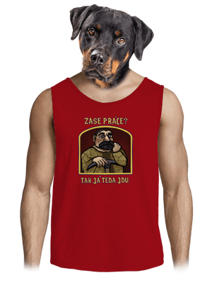 Zase práce? pánské tílko Red