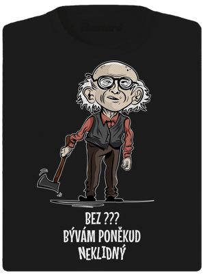 Neklidný - vlastní text dámské sportovní tričko Black