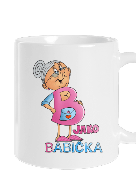B jako babička klasický hrnek White