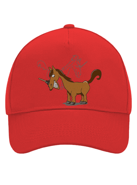 Jednorožec kšiltovka baseballka Classic Red