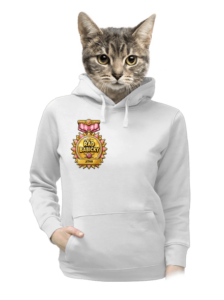 Řád babičky dámská mikina klokanka White
