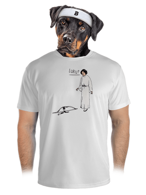 Luke a Leia pánské sportovní tričko White