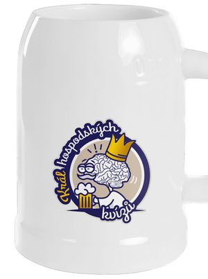 Král a královna kvízů půllitr White