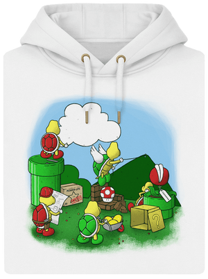 Jak se staví nový level? unisex mikina premium Snowwhite