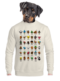 unisex mikina bez kapuce