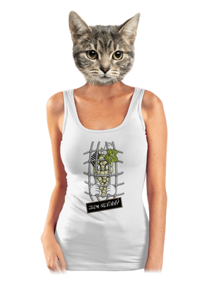 Nevinný Hrozen dámské tílko klasické White