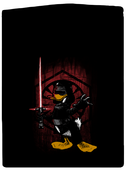 Kylo Duck pánská mikina na zip Black