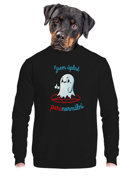 Jsem paranormální unisex mikina bez kapuce Black