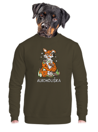 unisex mikina bez kapuce