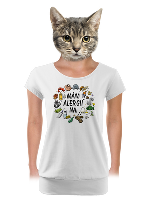 dámské tričko s lemem