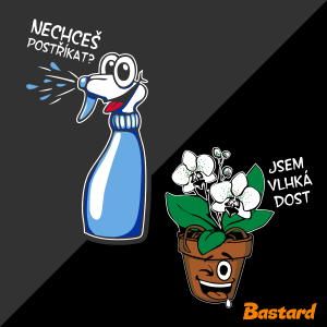 Orchidej a rozprašovač