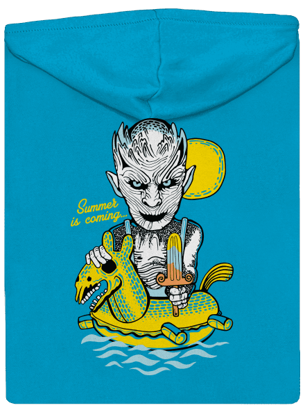 Summer is coming 2 dámská mikina na zip Blue Atol
