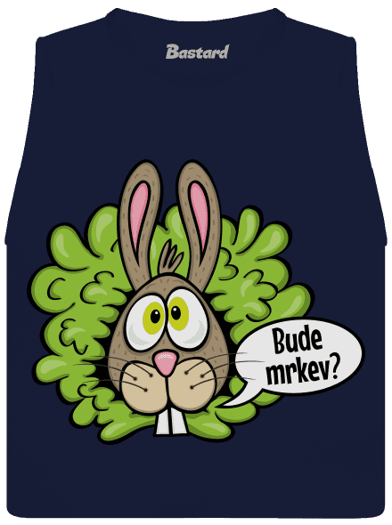 Vitamíny pro zajíčky dámské tílko volné Navy