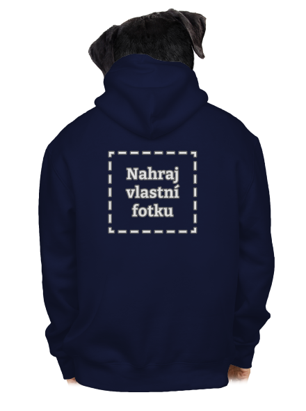 Vlastní potisk pánská mikina na zip Navy