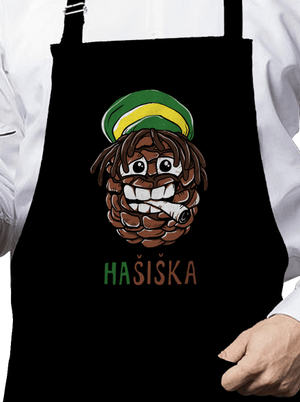 Hašiška zástěra Black