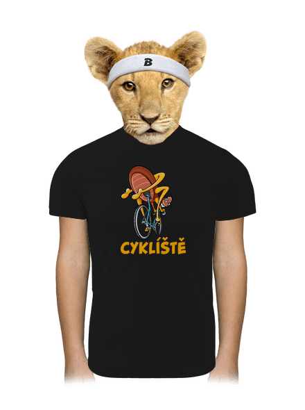 Cyklíště dětské sportovní tričko Black