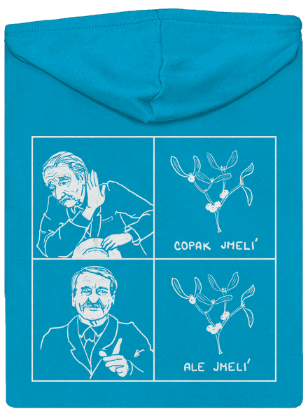 Cimrman: Copak jmelí dámská mikina na zip Blue Atol