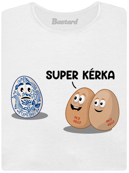Super kérka dámské tričko s lemem White